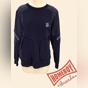 PRPS Dark Blue Crewneck Sweater Size S